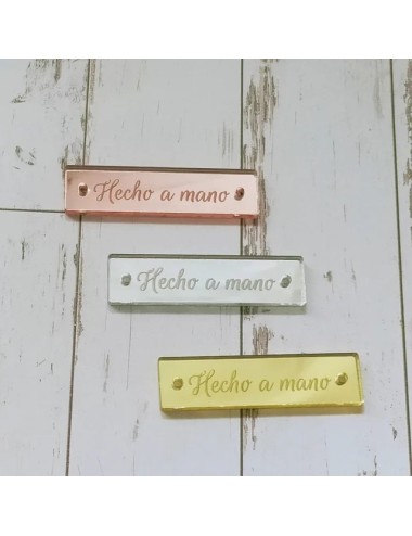 Placa metacrilato "Hecho a mano"