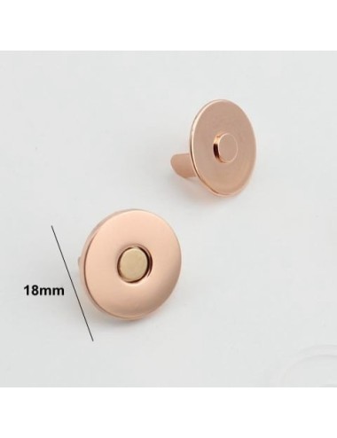 Broche oro rosa 18 mm (1 ud)