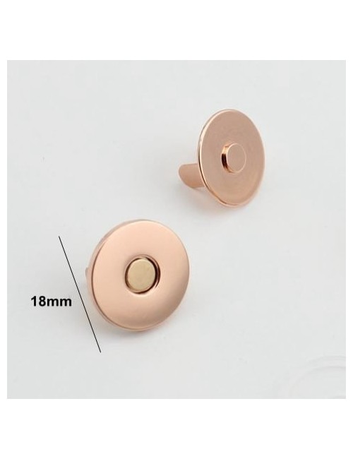 Broche oro rosa 18 mm (1 ud)