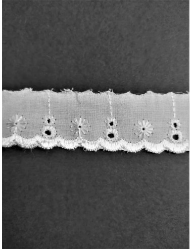 Puntilla de tela bordada (modelo F)