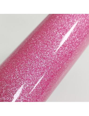 Charol glitter rosa chicle