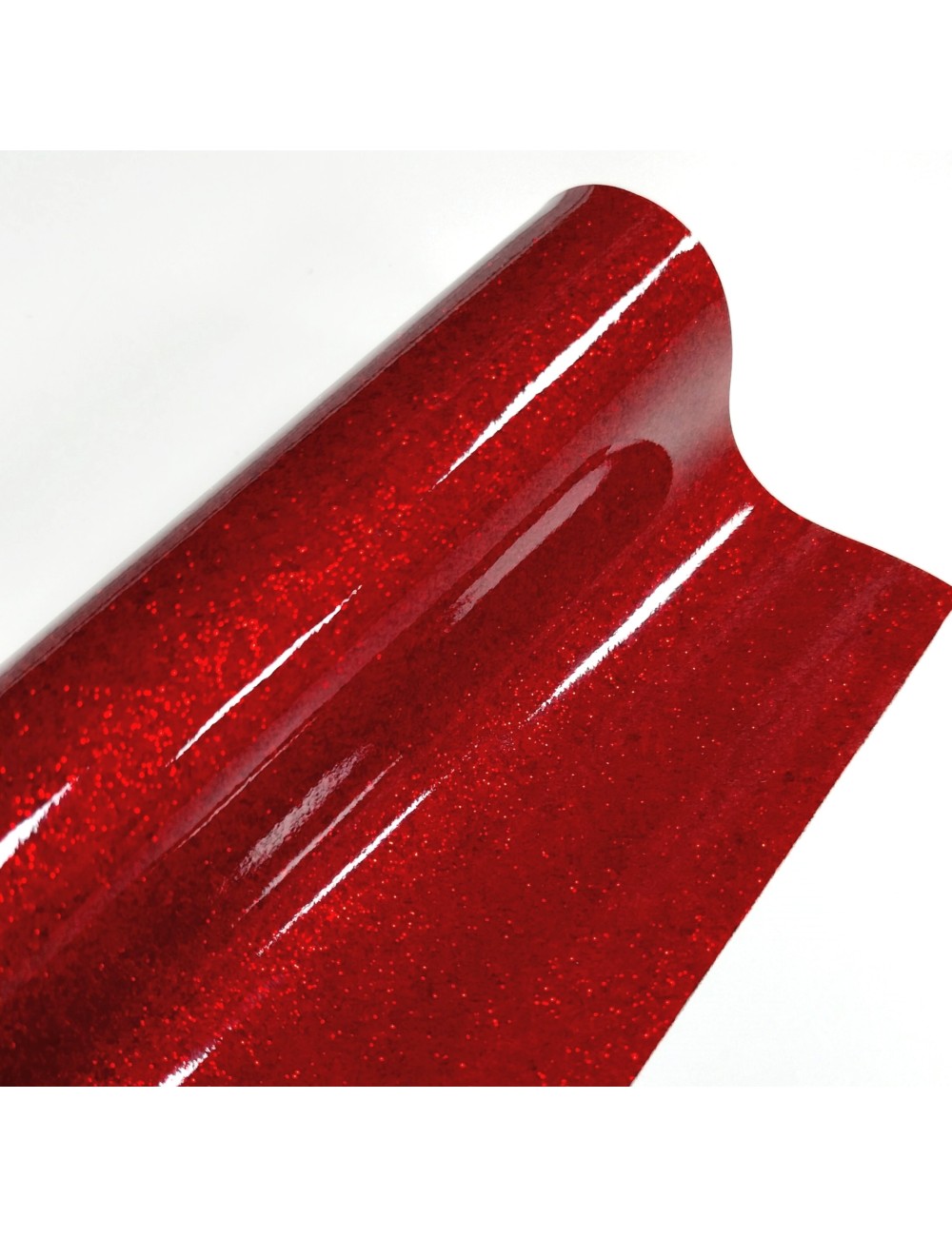 Charol glitter rojo