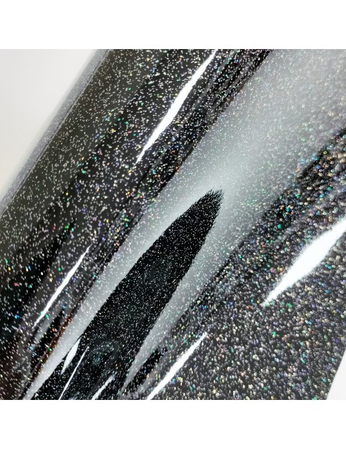 Charol glitter negro