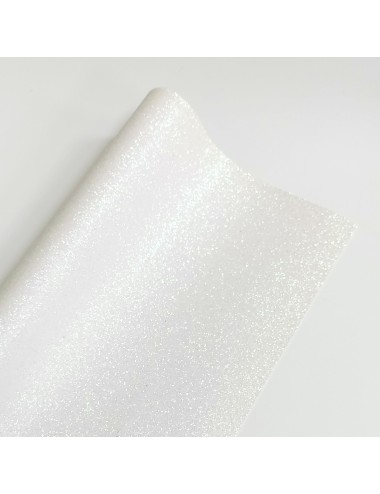Ecopiel shine escarcha blanca