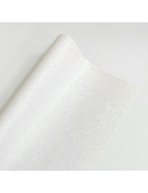 Ecopiel shine escarcha blanca
