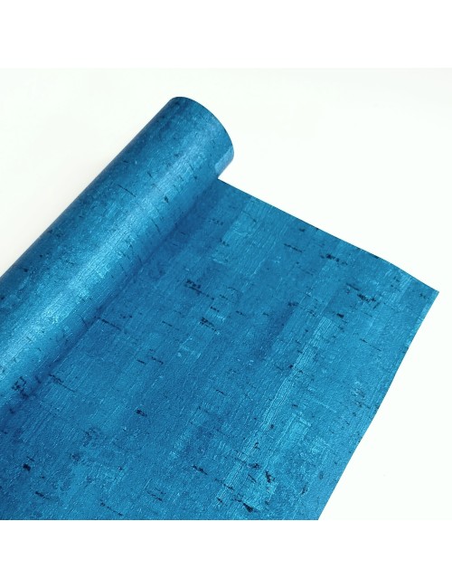 Ecopiel corcho azul