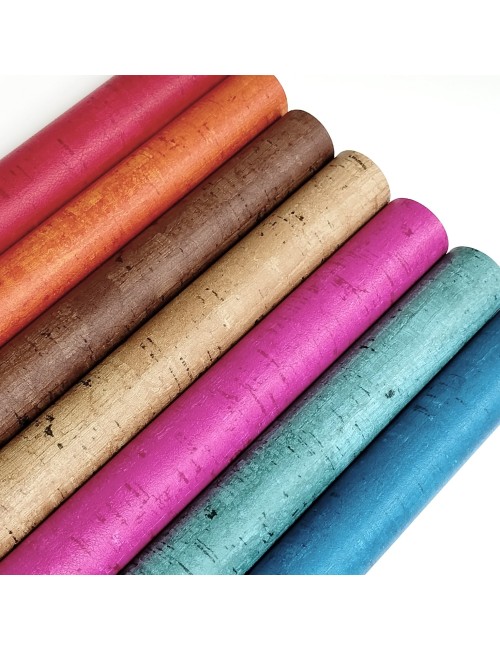 Ecopiel corcho fucsia