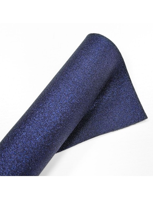 Ecopiel Sparkle azul medianoche